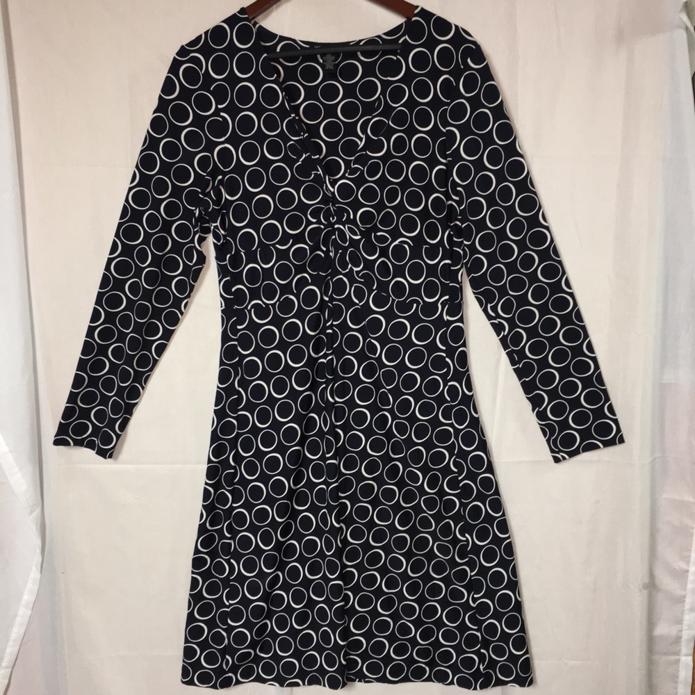 INC dress‎ black/ white geometric print XL